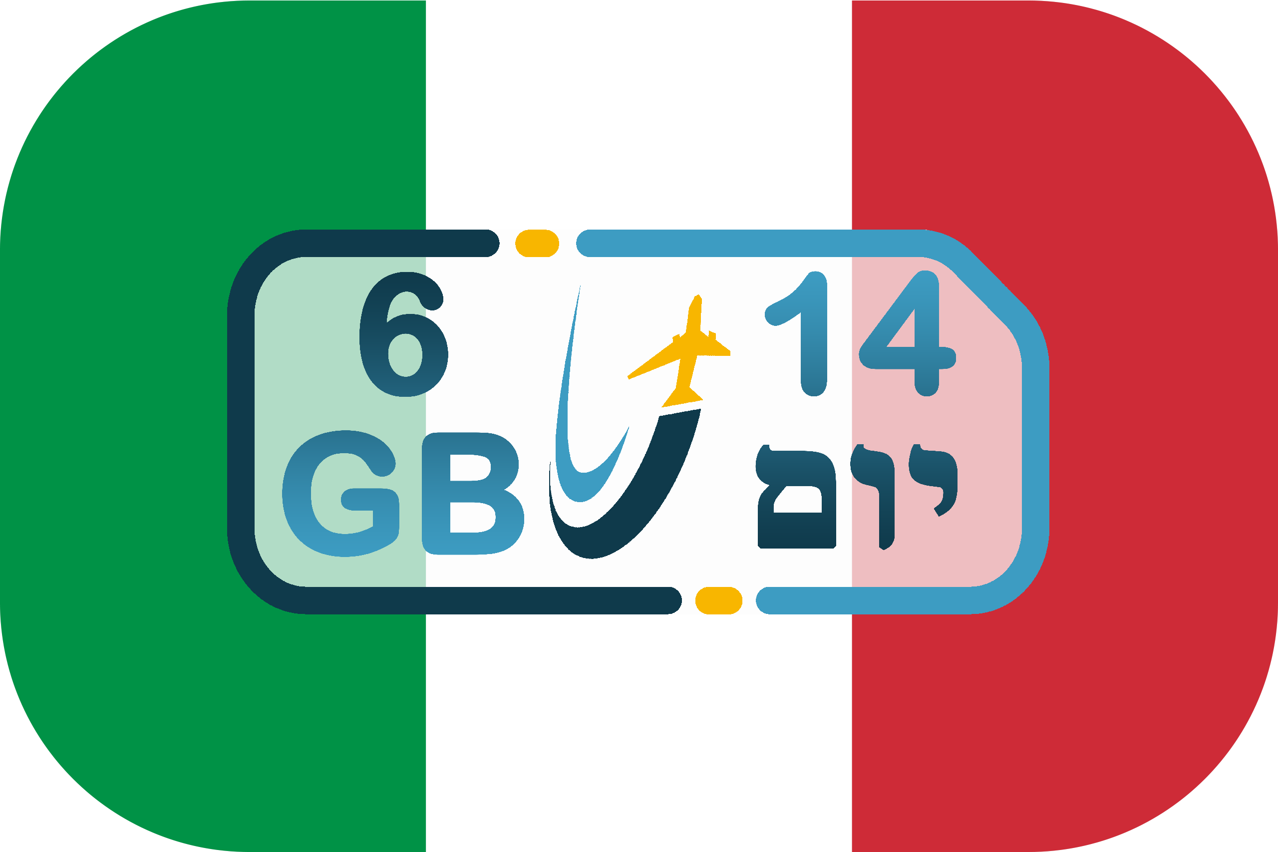כרטיס סים באיטליה – גלישה 6GB (בתוקף ל- 14 יום)
