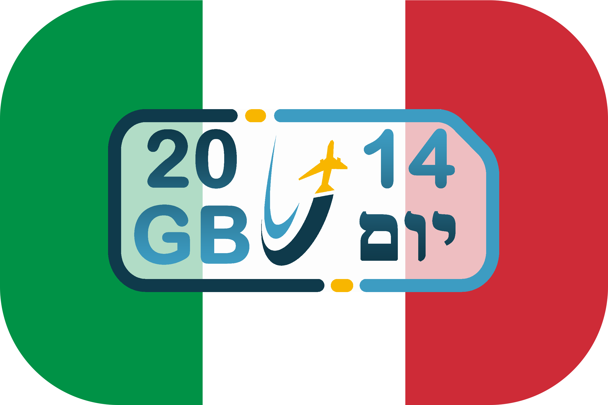 כרטיס סים באיטליה – 20GB (בתוקף ל- 14 יום)