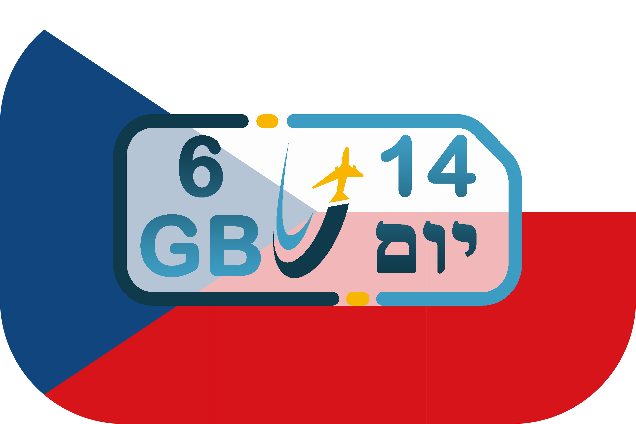 כרטיס סים בצ’כיה– גלישה 6GB (בתוקף ל- 14 יום)